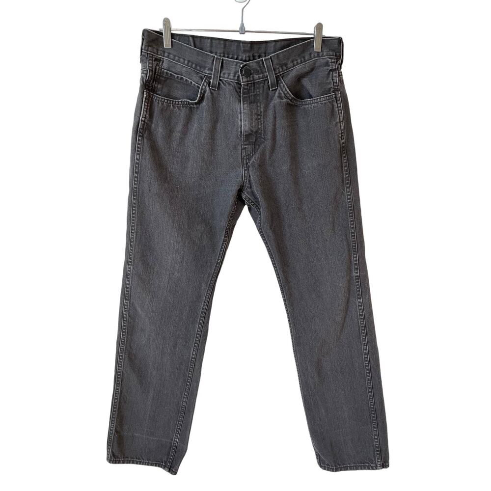 LEVI'S Men's 513 Slim Straight Jeans Black Size 36x34 Denim Casual Y2K Comfort